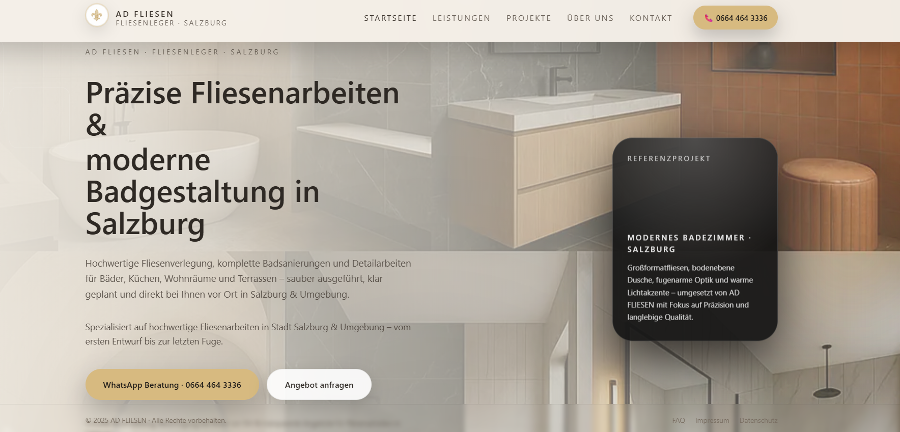 Ad Fliesen – Premium Website